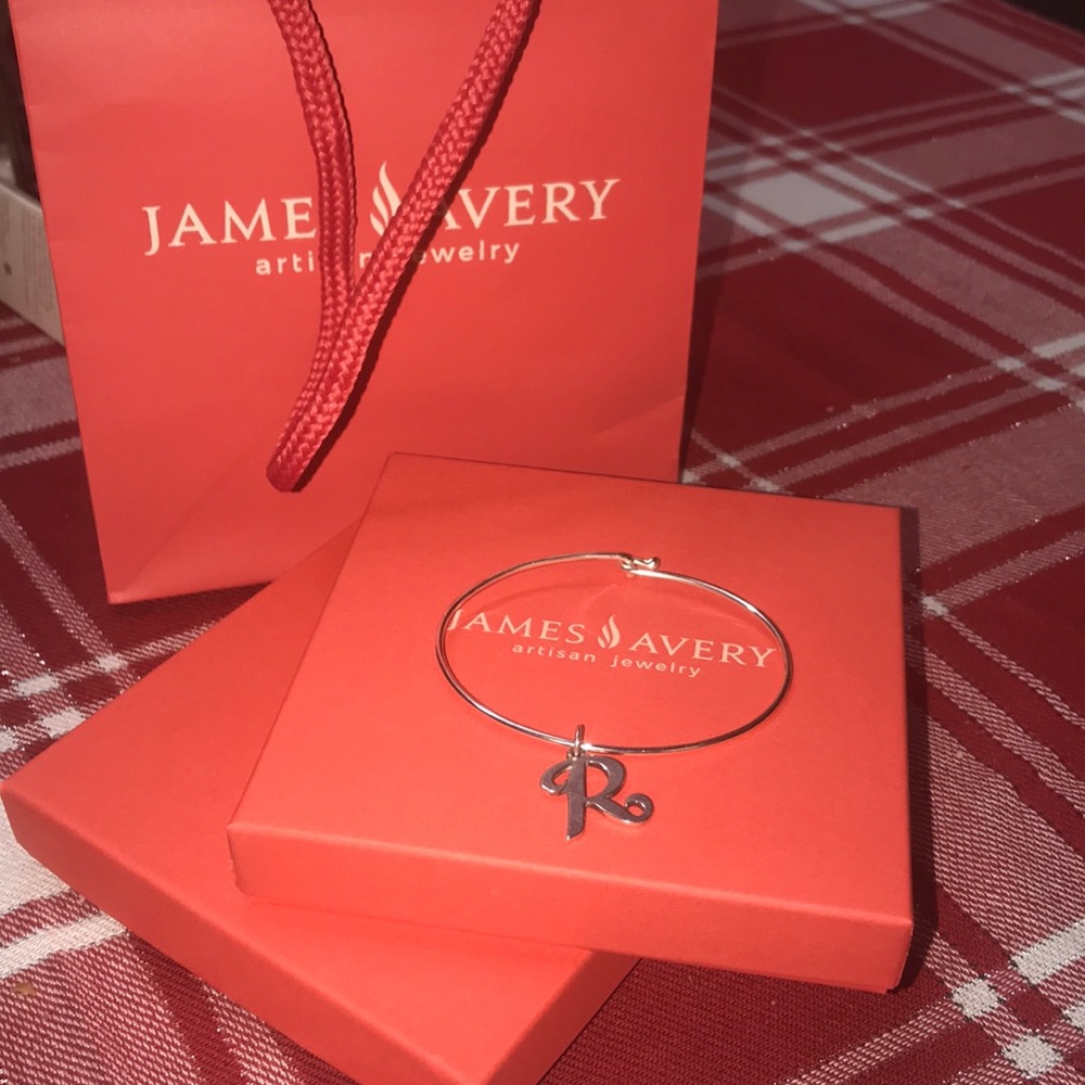 James Avery Bracelet and Initial Charm